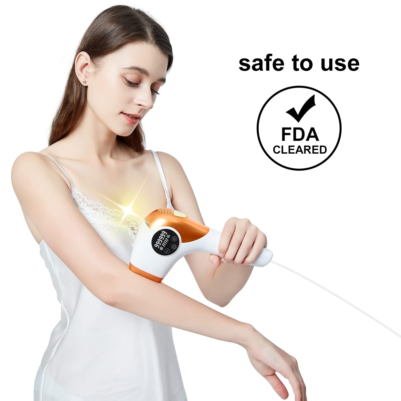 英國BoSidin 脫毛儀 台灣熱銷榜NO1 D-1153 金色 無限發數 脫毛機